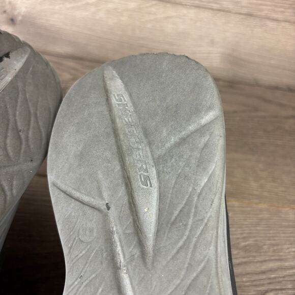 Skechers Slip-ins Relaxed Fit Slade Caster Men's 12 Black Gray Sneakers 210892WW - Picture 10 of 13